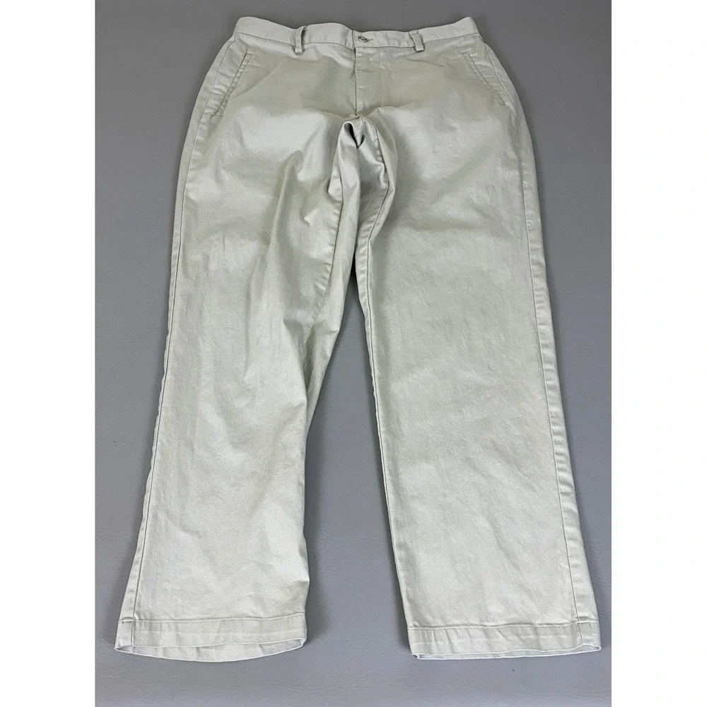 Dockers Khakis Pants Men's Size 36x32 Tan Cotton Lycra Straight Leg Chino Beige